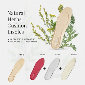 VIVAIA Philippines - VIVAIA 3-in-1 Cuttable Natural Herb Insole Women's Insoles Almond - NDY-8207