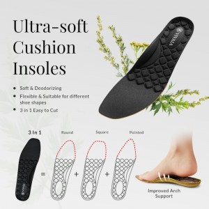 VIVAIA Philippines - VIVAIA 3-in-1 Cuttable Ultra-Soft Insole Women's Insoles Black - NFS-4710