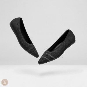 VIVAIA Philippines - VIVAIA Amy Women's Pointed-Toe Ballet Flats Black - BPO-4583