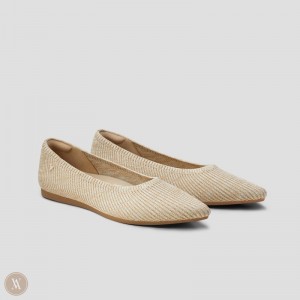VIVAIA Philippines - VIVAIA Aria 5° Hemp Women's Pointed-Toe Ballet Flats Stripes - MTZ-0519