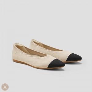 VIVAIA Philippines - VIVAIA Aria 5° Women's Pointed-Toe Ballet Flats Black - XBV-6696