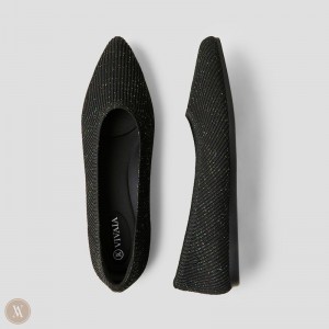 VIVAIA Philippines - VIVAIA Aria 5° Women's Pointed-Toe Ballet Flats Black Multicolor - MFC-8682