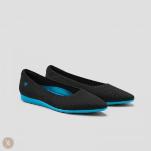 VIVAIA Philippines - VIVAIA Aria CloudWalker Women's Lightweight Pointed-Ballet Flats Black - GDC-3526