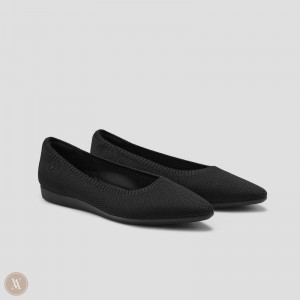 VIVAIA Philippines - VIVAIA Aria CloudWalker Women's Lightweight Pointed-Ballet Flats Black - MFT-2324