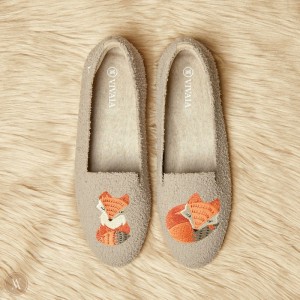 VIVAIA Philippines - VIVAIA Audrey Women's Round-Toe Terry Knit Loafers Latte - Fox - GUF-8309
