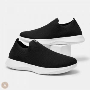 VIVAIA Philippines - VIVAIA Bernie Men's Waterproof Slip-on Sneakers Black White - MCG-7793