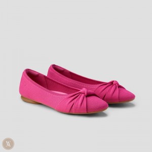 VIVAIA Philippines - VIVAIA Bibi Women's Round-Toe Knotted Flats Pitaya - GUL-6363