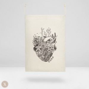 VIVAIA Philippines - VIVAIA Canva Storage Bag-Ocean Heart Women's Bags Ocean Heart - MBL-5473