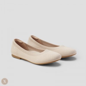 VIVAIA Philippines - VIVAIA Claire Women's Round-Toe Flats Almond - ZHL-0776