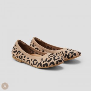 VIVAIA Philippines - VIVAIA Claire Women's Round-Toe Flats Dark Leopard - AIF-7256