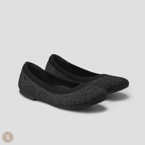 VIVAIA Philippines - VIVAIA Claire Women's Round-Toe Flats Metal Black - ZVS-4355