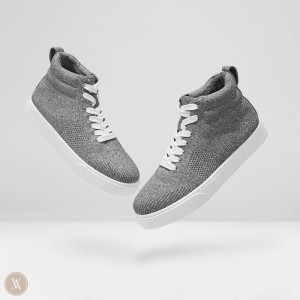 VIVAIA Philippines - VIVAIA Glenda Women's Round-Toe High-Top Sneakers Grey - XVT-6772