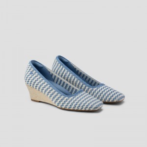 VIVAIA Philippines - VIVAIA Margot Wedge Pro Women's Square-toe Wedge Stripes - MPU-5306