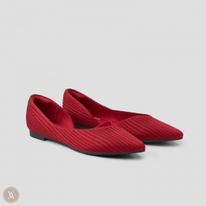 VIVAIA Philippines - VIVAIA Melia Women's Pointed-Toe Flats Red - JWL-1452