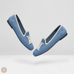 VIVAIA Philippines - VIVAIA Nadia Women's Round-Toe Loafers Blue - GDS-8105
