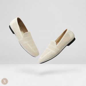 VIVAIA Philippines - VIVAIA Nina Women's Square-Toe Loafers Cream White - NXB-5694