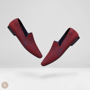 VIVAIA Philippines - VIVAIA Sierra Women's Square-Toe Patterned Loafers-Crab Red Red - ZHA-6088