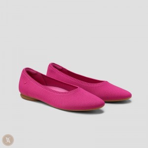 VIVAIA Philippines - VIVAIA Tamia 2.0 Women's Almond-Toe Ballet Flats Pitaya - IMC-4480
