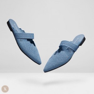 VIVAIA Philippines - VIVAIA Venus Women's Pointed-Toe Mules Blue - XQH-0339