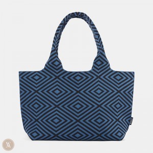 VIVAIA Philippines - VIVAIA Wallace Tote-Diamond Women's Bags Blue - CPV-9848