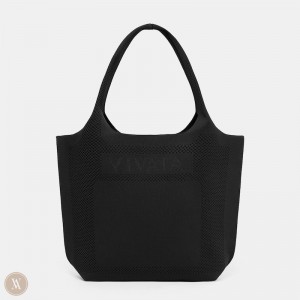 VIVAIA Philippines - VIVAIA Zahara Tote Women's Bags Black - WOV-1694