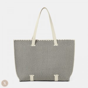 VIVAIA Philippines - VIVAIA Zaneta Tote Women's Bags Black White - FOA-7494